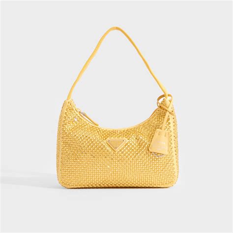 prada hobo re-edition 2000 nylon with crystals|Prada.